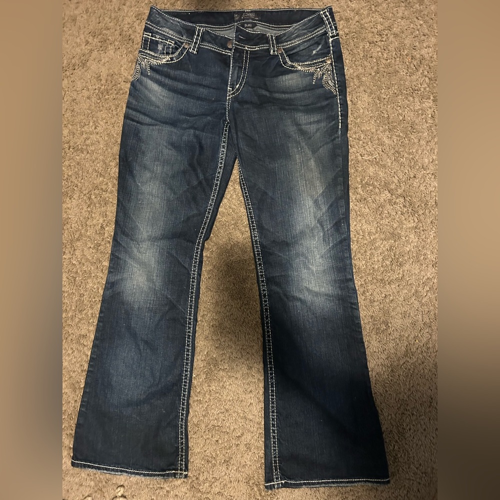 Silvers jeans, boot cut, Suki. 32/32